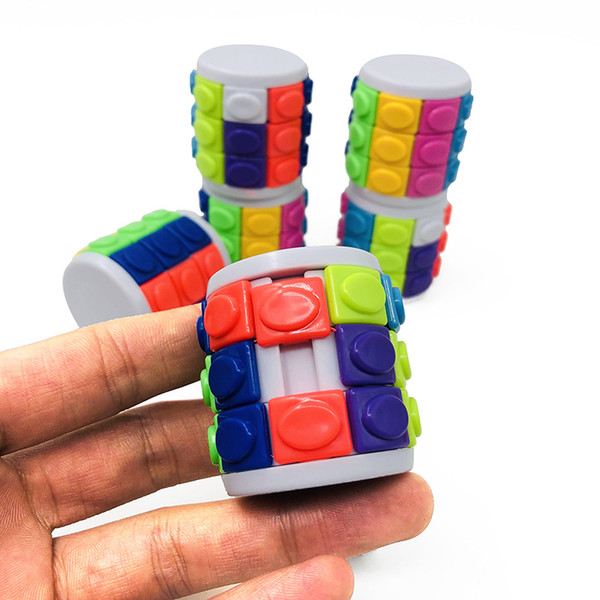 Cube Antistress Toys For Children Color Magic Tower Cube Educational Toys Dimensional Creative Sliding 3D Puzzle Toy Fidget