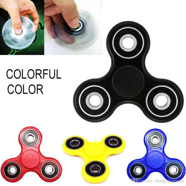 6 Colors Tri-Spinner Fidget Toy Plastic EDC Hand Spinner For Autism and ADHD Anxiety Stress Relief Focus Toys Kids Gift