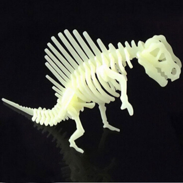 3D Puzzle Jigsaw Luminous Dinosaur Model Toy DIY Kids Toys for Children and Adults Toys