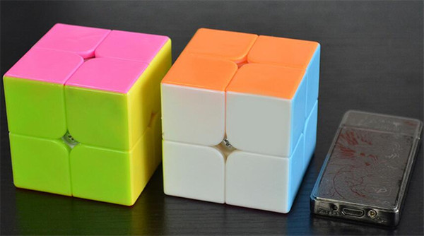 6pcs/lot 2x2x2 Profissional Magic Cube Competition Speed Puzzle Cubes Toys For Children Kids cubo magico Children gifts