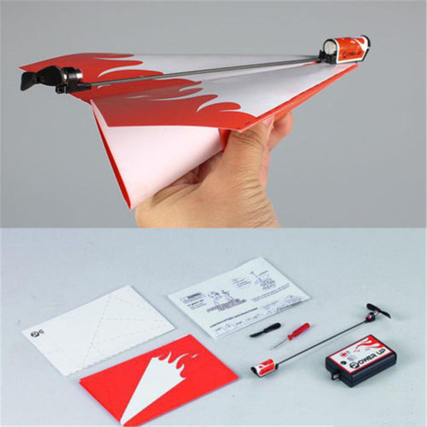 Wholesale-Essential Power Up Electric Paper Plane Airplane Conversion kit Fashion Educational Toys Great Gift Free Shipping