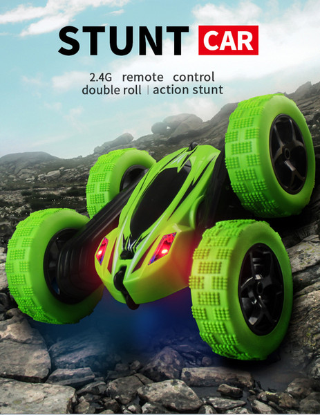 Tumble stunt rechargeable remote control car roll remote control car electric children toy car boys toys