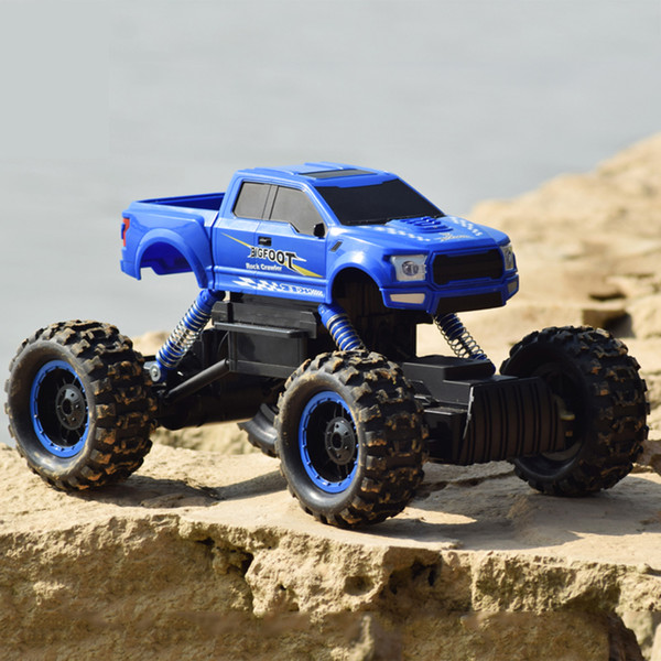 4WD 1/12 Rock Crawler Climbing Vehicle 2.4Ghz Toy Remote Control Car Monster Truck for Kids & Adults - Blue