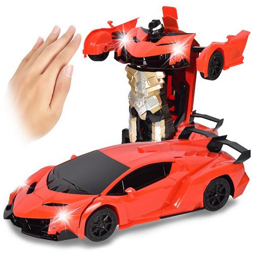 Gesture Sensing Robot One Button Transformation Remote Control Car Toy