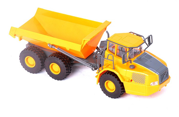 Eco-Friendly Rc Truck Big Dumper Truck Engineering Vehicles Dumper Lorry Loaded Sand Car With Light Voice Toy For Kids