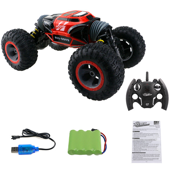 RC Car 8km/h 2.4G 1:16 4WD Double Sided Stunt One Key Transform Vehicle Monster Rock Crawler Off-road RTR Car