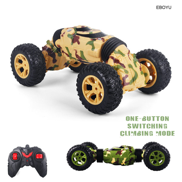 EBOYU 1086 2.4Ghz 1:16 Stunt Car 4WD 10km/h Rechargeable RC Car Remote Control Car Toy Off Road Vehicle RC Monster Rock Crawler