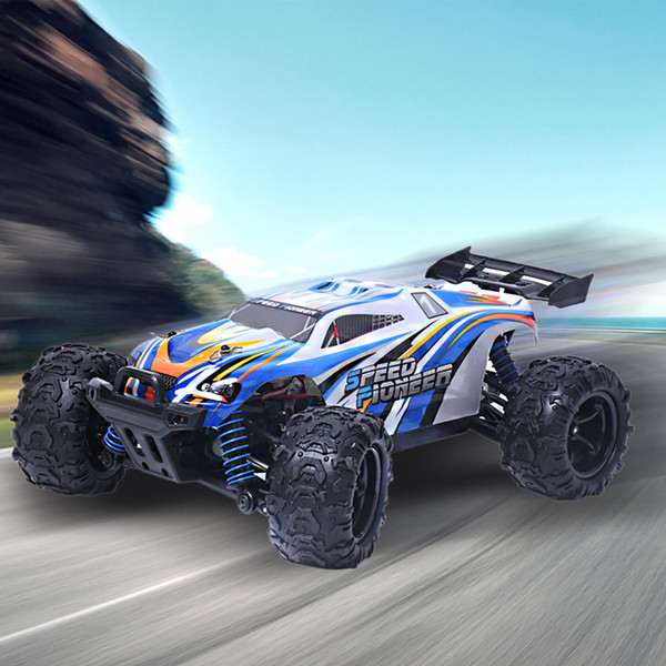 wholesale 2.4G FourWheel Drive High Speed Off Road Remote Control Blue Car Low Power Consumption Help Protect The Crawler JAN4