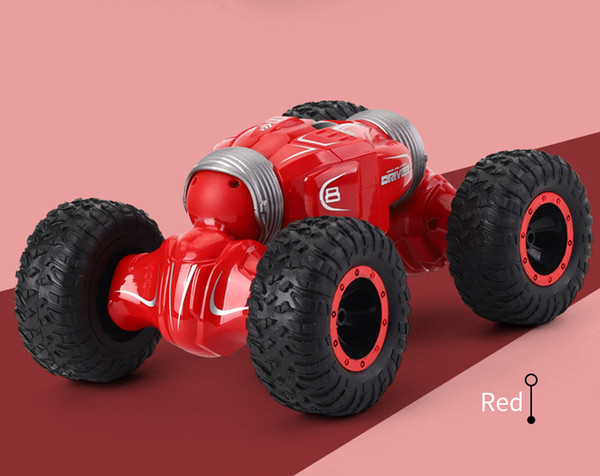 Children's four-wheel climbing off-road vehicle creative stunt double side turning deformation toy car