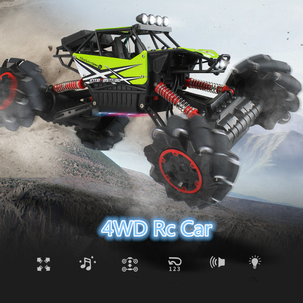 2.4G 4WD Remote Control Rc Drift Car Climb off-road monster racing car RTR Buggy Drift Car toy with walking music light gift to