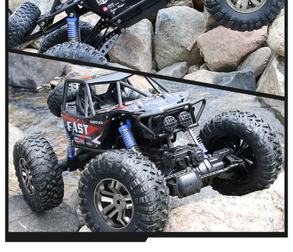 1:8 large 2.4G 4WD 48CM large size remote cotrol rock climber car toy bigfoot Spring damping RC Car off road car kid gifts