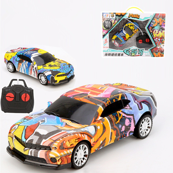 1/20 4WD 2.4GHz High-speed RC Car Racing Vehicle Off-Road Drift Toy Graffiti Version