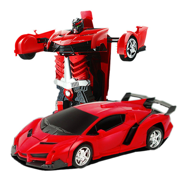 RC Car Transformation Robots Sports Vehicle Model Robots Toys Cool Deformation Car Kids Toys Gifts For Boys dropshipping