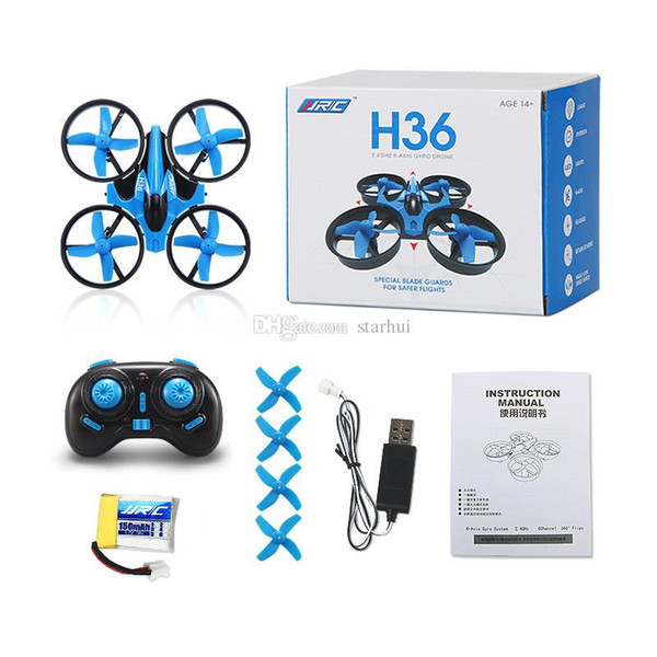 JJRC H36 Mini Drone 2.4GHz 6 Axis RC Micro Quadcopters With Headless Mode One Key Return Helicopter Vs H8 Dron Best Toys For Kid b1257-1