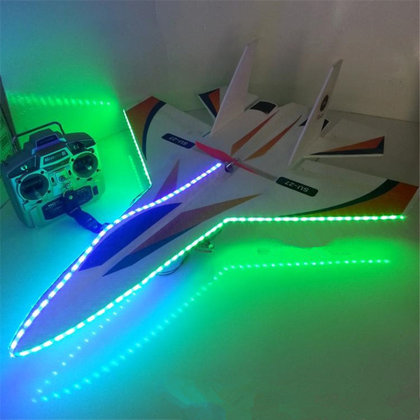 Flash led rc jet shatter resistant foam model rc airplane 6ch remote control plane large glider toys