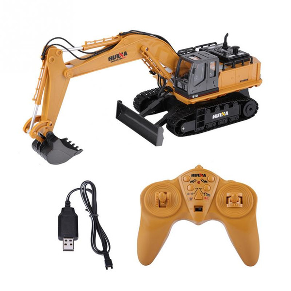 HUINA 1/16 1510 RC Engineering Toy Car 11 Channels 2.4GHz 15km/h Remote Control Excavator Digger Truck Electric RC Model Car