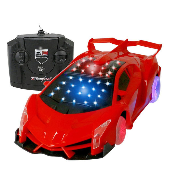 Electric Remote Control Toy Car Model 1:18 Casual LED USB Cable with 10-50m Flashing Led Lights Kids Gifts