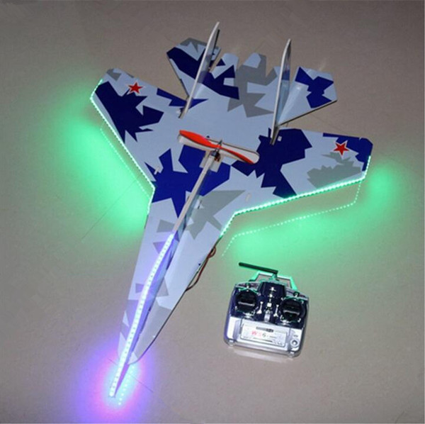 Flashing Led Jet Shatter Resistant Foam Model Rc Plane Electric 6ch Remote Control Airplane Toys Drop 