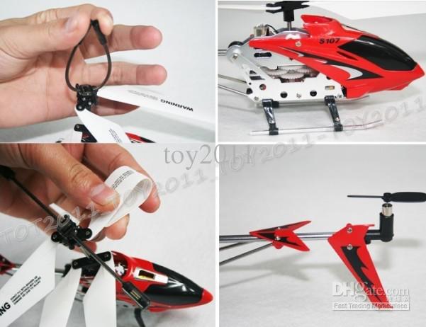 SYMA S107G 3CH R C Helicopter GYRO Aluminium Fuselage Stable Flight 2 Color S107 2pcs