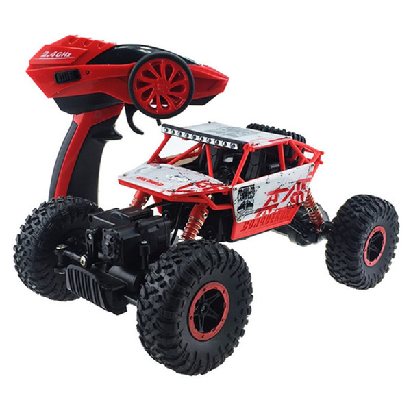 RC Car 4WD 2.4GHz Rock Crawlers Rally Climbing Car Remote Control Model Off-Road Vehicle Toy 4x4 1:18 Double Motors Car