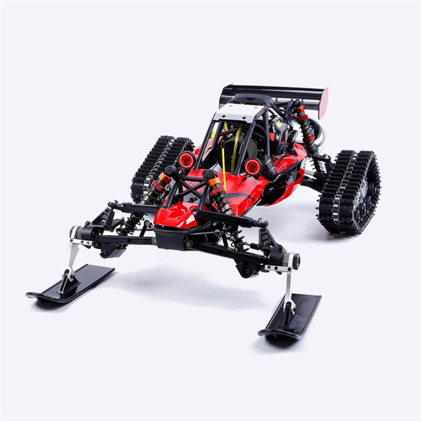 Newest Rovan Baja305AS 1/5 2.4G RWD Snow Buggy Rc Car 30.5cc Engine With Tracked + Round Wheels RTR Toy Kids For Gifts