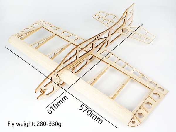 Balsa Wood Airplane Model Sunday 610mm Wingspan (Balsa KIT) Laser Cut Building RC Toys Woodiness model /WOOD PLANE