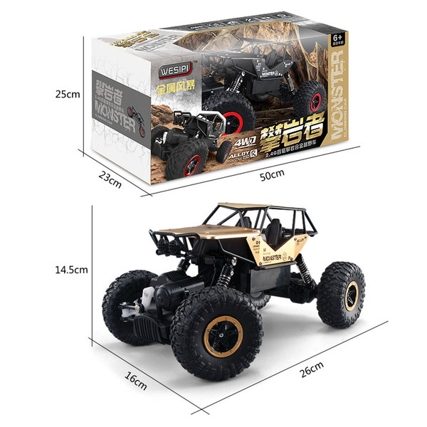 Children's toy SUV remote control alloy car 2.4g remote control four-wheel drive car model children's gift toys