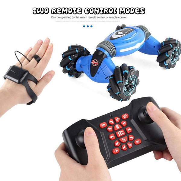 Remote Control Stunt Car Gesture Induction Twisting Off-Road Vehicle Light Music Drift Dance Spinning Side Driving RC Toy Gift for Kids