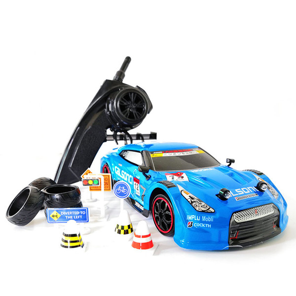 4WD drive rapid Remote GTR 2.4G Radio Control Off-Road Vehicle RC drift High Speed Model car T200115