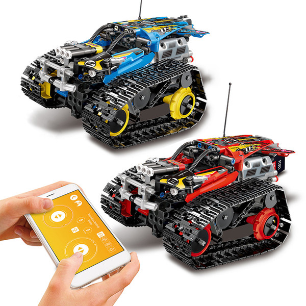 Technic RC Tracked Stunt Racer Building Blocks Fit Legoing Creator APP Remote Control Car Bricks Toys Gifts For Children