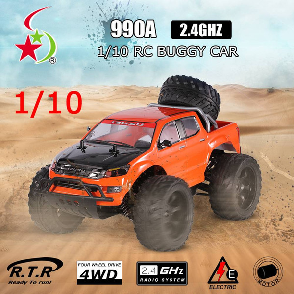 Creative Double Star 990A 1/10 2.4G 4WD Rock Crawler Off-road Monster Truck RC Buggy Car RTR Orange EU Plug US Stock