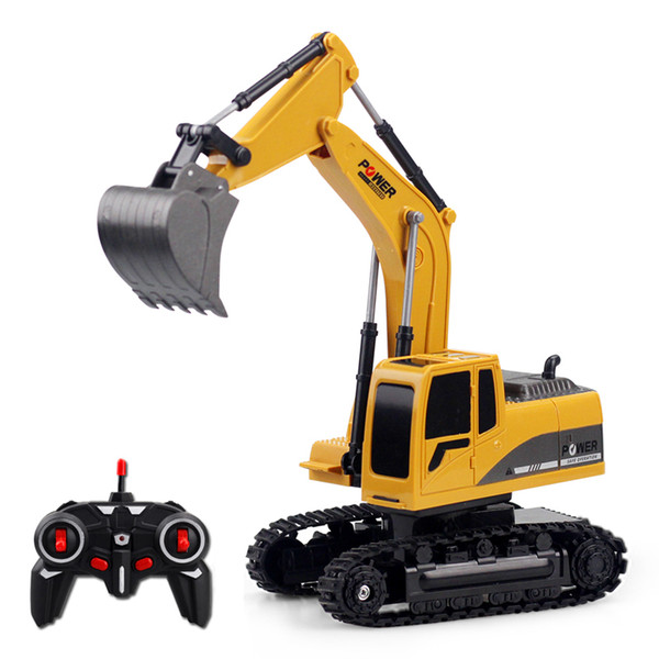 2.4Ghz 6 Channel 1:24 RC Excavator toy RC Engineering Car Alloy and plastic Excavator RTR For kids gift