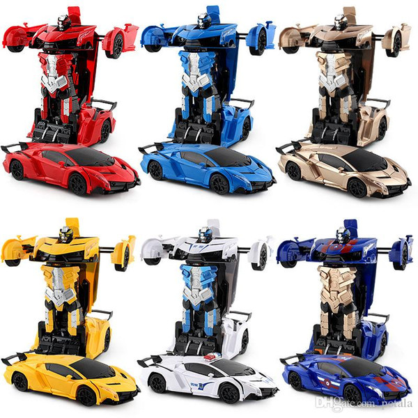 1:12 Remote Control Car Transformerring Robot 2.4G 4WD Wheels Drive Off-Road RC Car 4WD battery-powered Climbing Car RTR Toy for Children