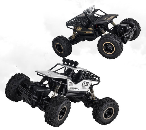 26cm Dual Motor Drive RC Mountain Climbing Buggy Alloy Racing Car 4CH Shock Resistant Anti -collision Car Toy Kids Xmas Gift LA324