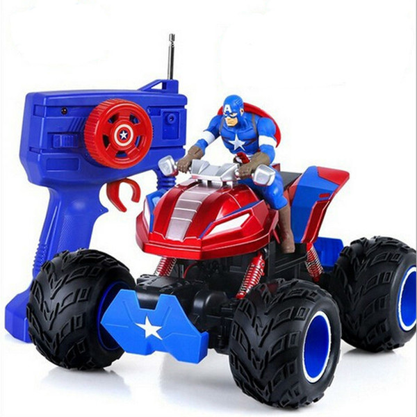 Hot Sell Captain America 4WD off-Road RC Car Rock Crawlers Driving Car 1/10 Scale RC Monster Truck 2.4GHz Double Motors Drive