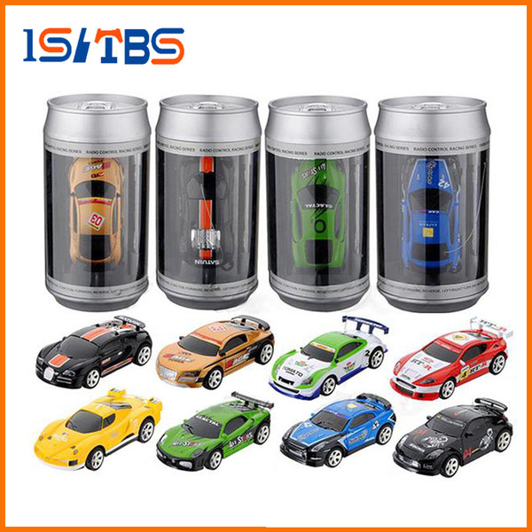 8 Colors Hot Sales 20KM/H Coke Can Mini RC Car Radio Remote Control Micro Racing Car 4 Frequencies Toy For Children