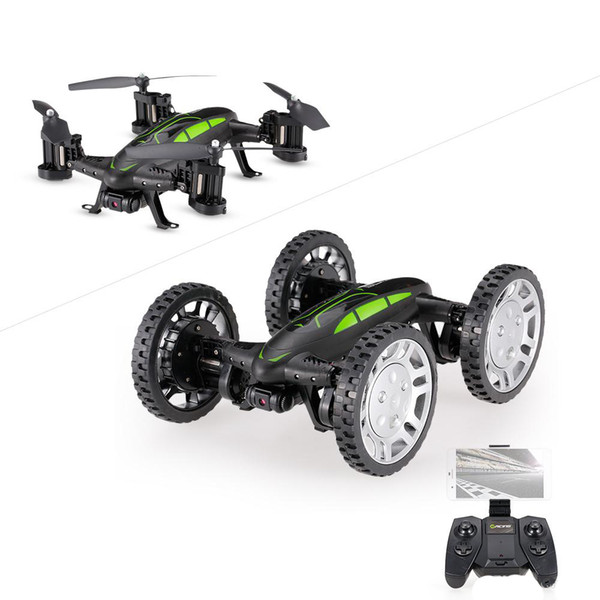 RC Car Fayee FY602 0.3MP Camera Wifi FPV Drone 2.4G Air-Ground Car Altitude Hold Headless Mode G-sensor Quadcopter a