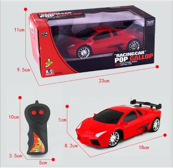 1:24 Simulation Remote Control Car Children's Remote Control Car Plastic Model Toy Car 2 Channel