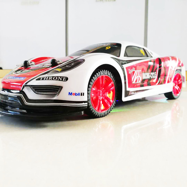 1:14 Children's Electric Remote Control Car,2 Channel Colorful Flashlight