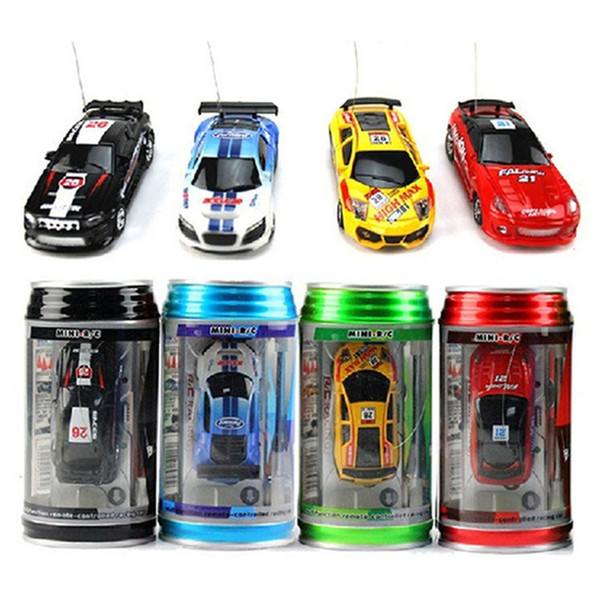 Free Epacket color Mini-Racer Remote Control Car Coke Can Mini RC Radio Remote Control Micro Racing 1:64 Car 8803 children toy Gift