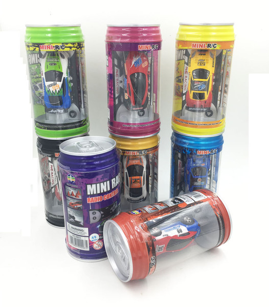 24pcs Mini Coke Can Radio Remote control Super RC racing car 1:63 mixed color 