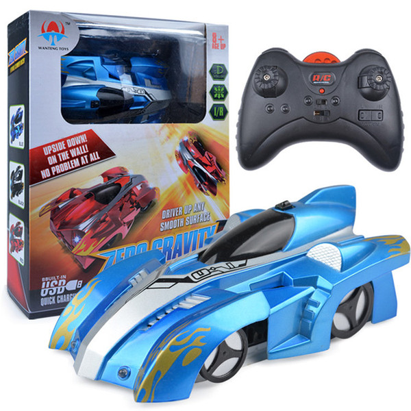 [ TOP] Electric remote control wall climbing car wireless electric RC cars model toy Children driver up any smooth surface car