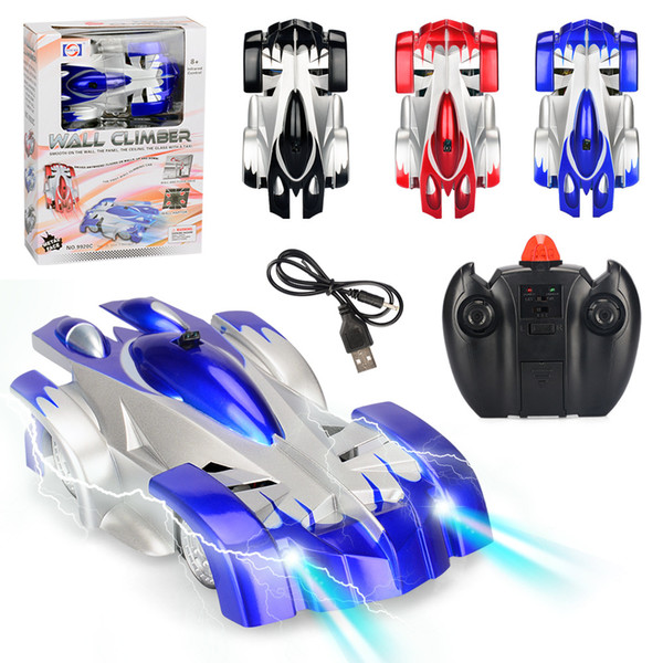 USB Charging Wall/Floor Climbing Car Remote Control rotate 360 degrees Car Toys for kid toy