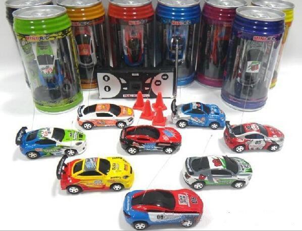 New Free Epacket 8 color Mini-Racer Remote Control Car Coke Can Mini RC Radio Remote Control Micro Racing 1:64 Car 8803