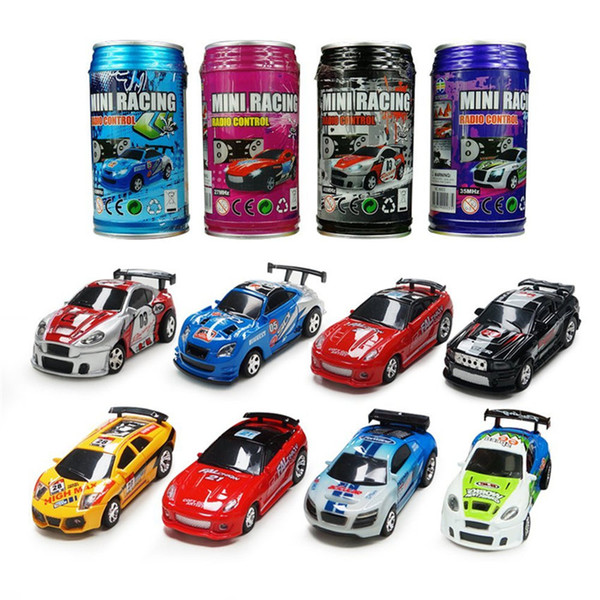 Mini-Racer Remote Control Car Boys Mini Car Toys Coke Can Mini RC Radio Remote Control Micro Racing 1:64 Car Children Toy Birthday Gift