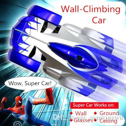 2015 hot sale wall climbing car wireless remote control car glass walls climbing Electric toy car with flashing light A013050