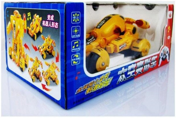 [Hot sale] [New arrival] Remote control electric deformation car toy Space deformation car toy Plastic module car