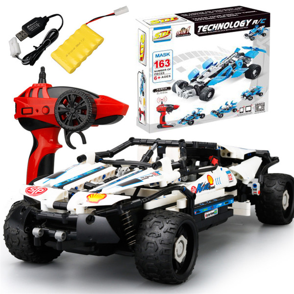 SDL 2017A-9 4 Channel 10-in-1 DIY Block High Speed Remote Control Off Road Vehicle educational toys for children