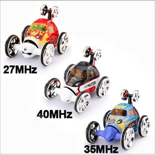 Mini RC Stunt Car 360 Degree Rotation 4CH Radio Stunt Car Remote Control Vehicle RC Stunt Cars 3-Colors 2152 Car Toy