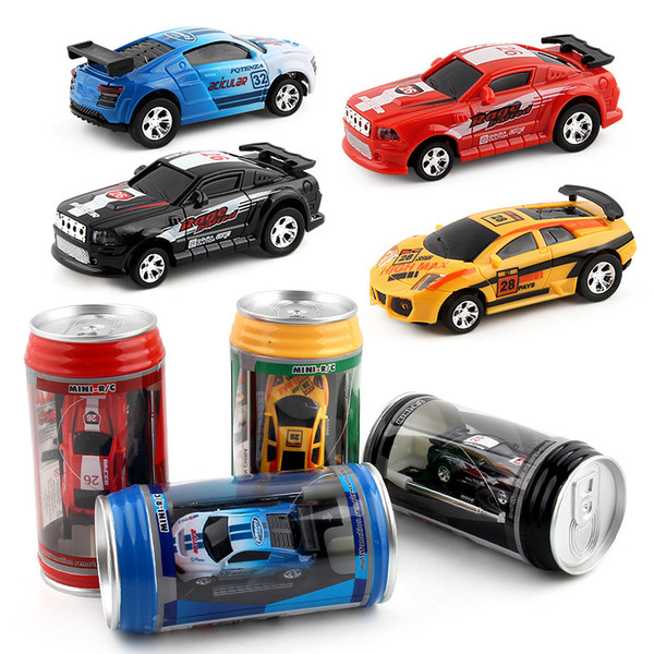 Creative Coke Can Remote Control Mini Speed RC Micro Racing Car Vehicles Gift For Kids Xmas Gift Radio Contro Vehicles